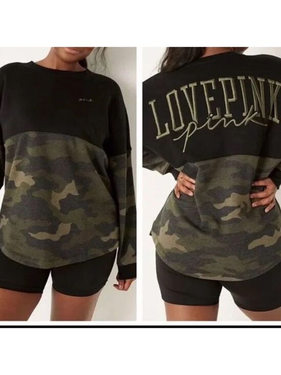 PINK Victoria's Secret Tops - PINK By Victoria’s Secret
VARSITY CREW SWEATSHIRT